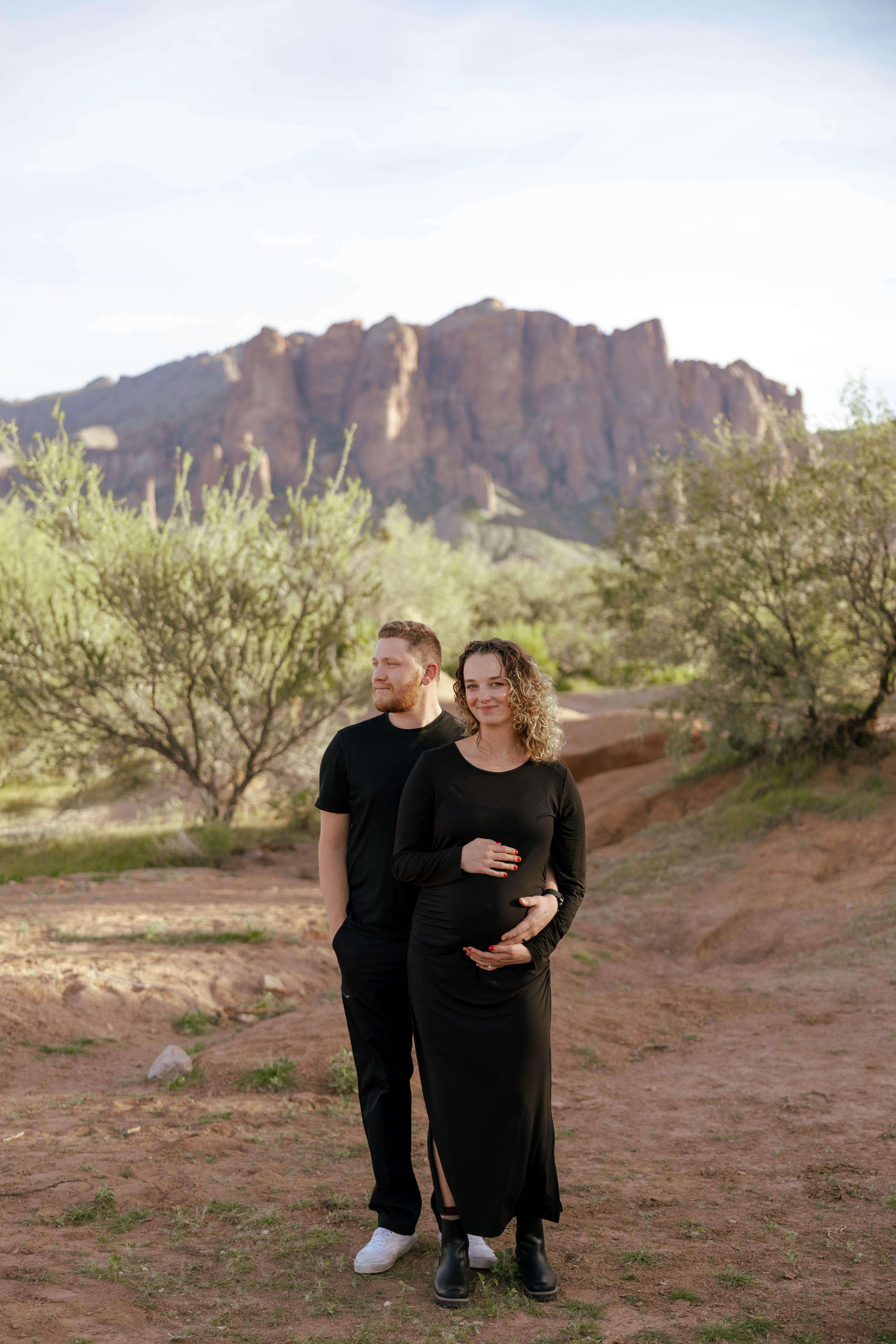 Austin Pyatt and family in the Arizona desert